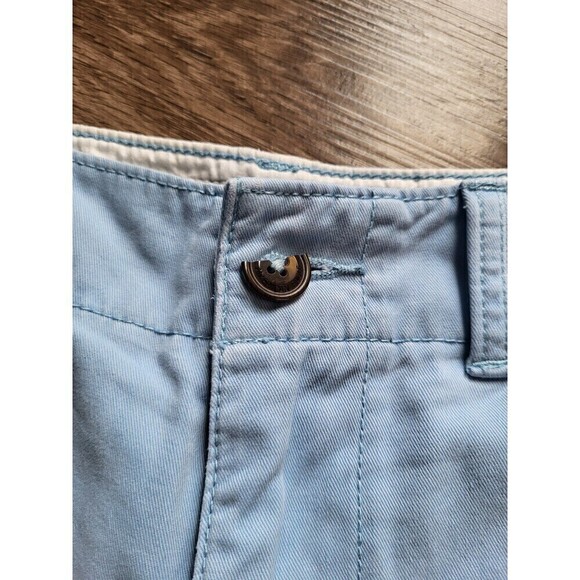 American Eagle Outfitters Classic Fit, 9" Inseam Baby Blue, Khaki Shorts Mens 30 - Picture 2 of 8